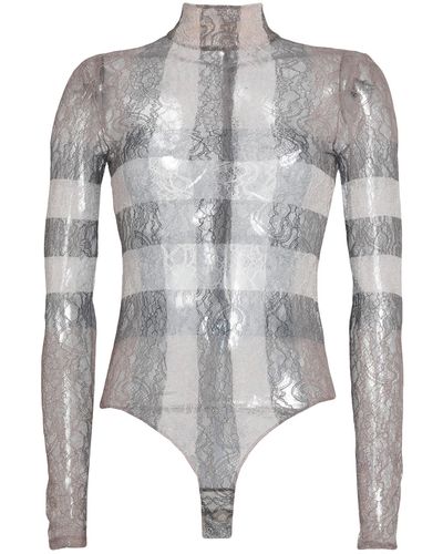 Burberry Bodysuit - Gray