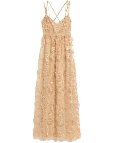 Alberta Ferretti Maxi Dress - Natural