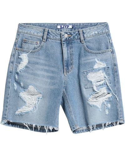 SJYP Denim Shorts - Blue