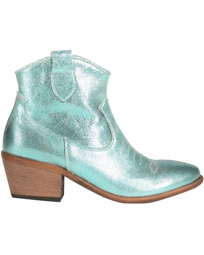 Light Blue Ankle Boots