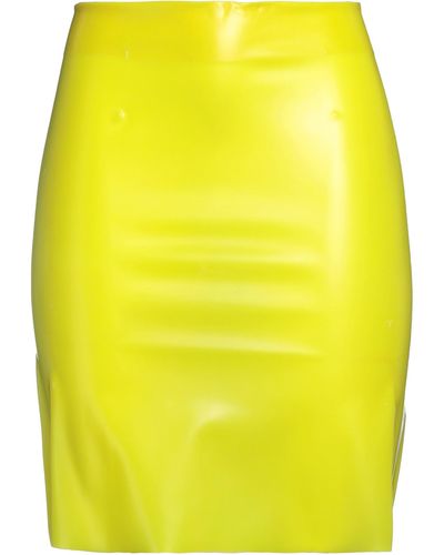 Semicouture Mini Skirt - Yellow