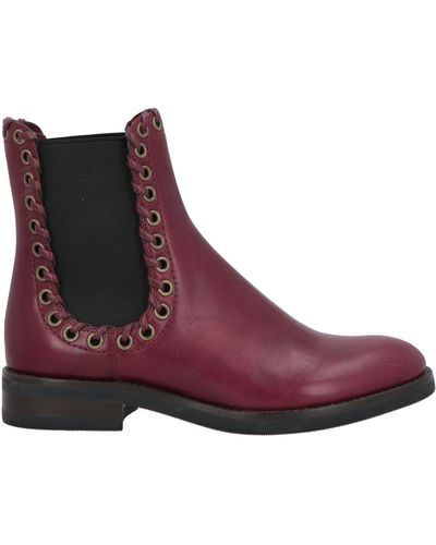 See By Chloé Ankle Boots Leather - Purple