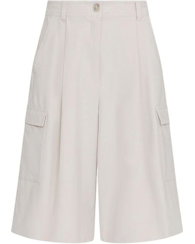 Marella Pantaloni Cropped - Bianco