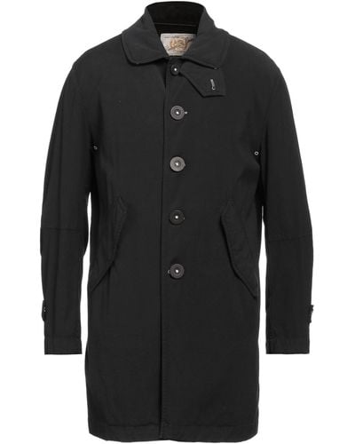 Vintage De Luxe Overcoat & Trench Coat - Black