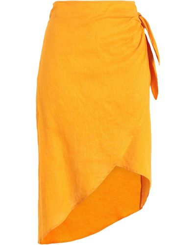 ARKET Midi Skirt - Orange