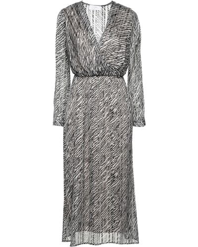 Soallure Midi Dress - Gray