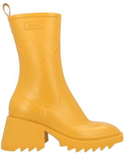 Chloé Ankle Boots - Orange