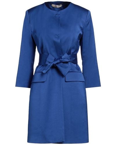 D.exterior Overcoat & Trench Coat - Blue