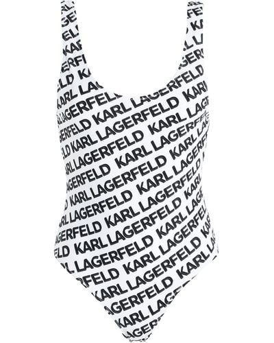 Karl Lagerfeld Sportliche Bademode - Weiß
