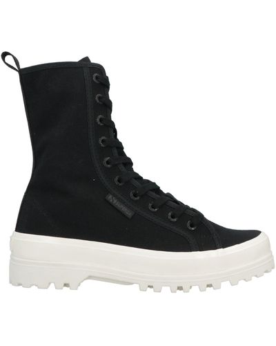 Superga Botines de caña alta - Negro