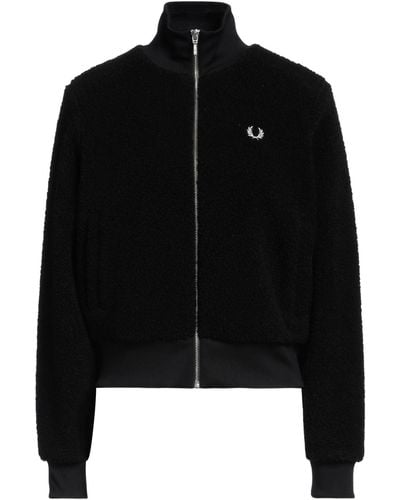 Fred Perry Shearling- & Kunstfell - Schwarz