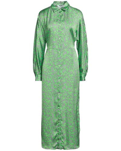 MSGM Robe longue - Vert