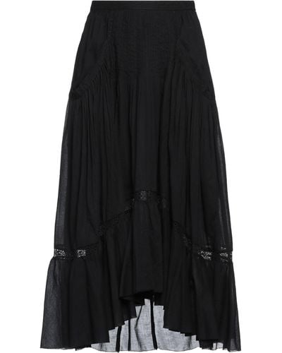 Isabel Marant Midi Skirt Organic Cotton - Black