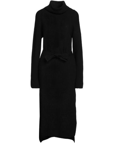 N.O.W. ANDREA ROSATI CASHMERE Midi Dress - Black