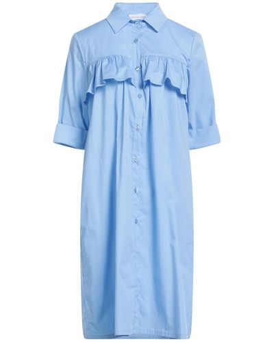 Vicario Cinque Midi Dress - Blue