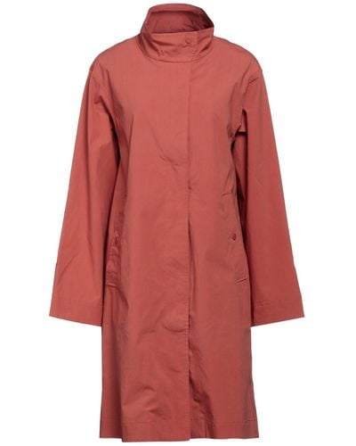 Elvine Overcoat & Trench Coat - Red