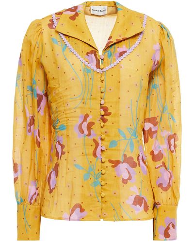 Antik Batik Camisa - Amarillo