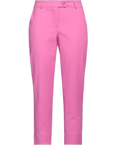Maison Common Fuchsia Trousers Cotton, Polyamide, Elastane - Pink