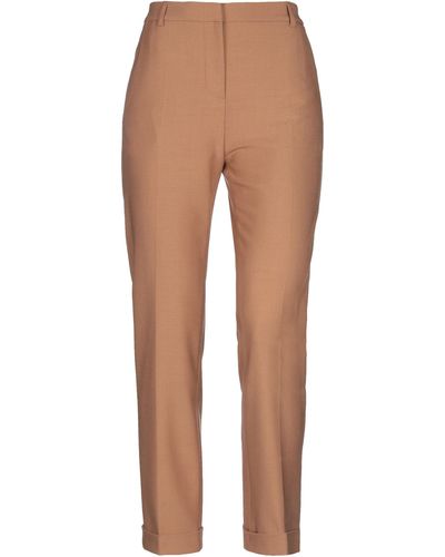 Boutique Moschino Camel Pants Polyester, Virgin Wool, Other Fibers - Natural