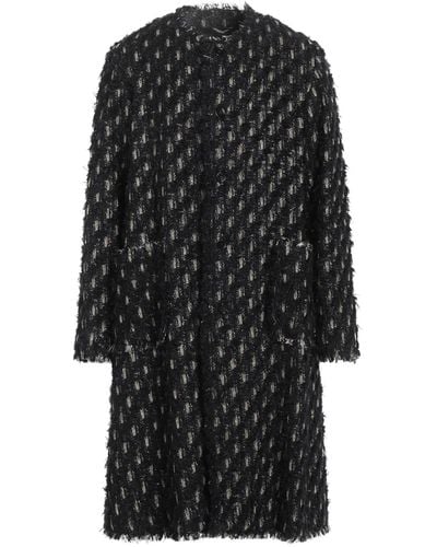 Dolce & Gabbana Coat Synthetic Fibres, Wool, Metallic Polyester, Cotton - Black