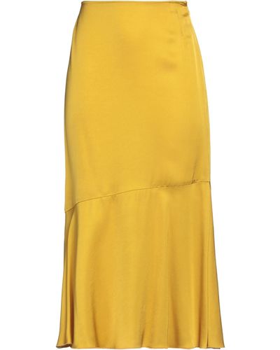 Dries Van Noten Midi Skirt - Yellow