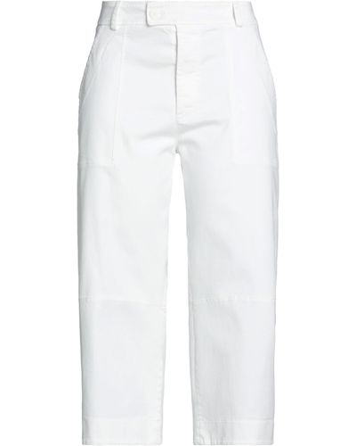 Alpha Studio Cropped Pants - White