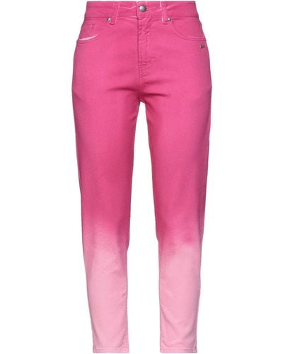 Berna Denim Pants - Pink