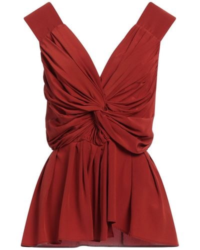 Erika Cavallini Semi Couture Top - Rojo
