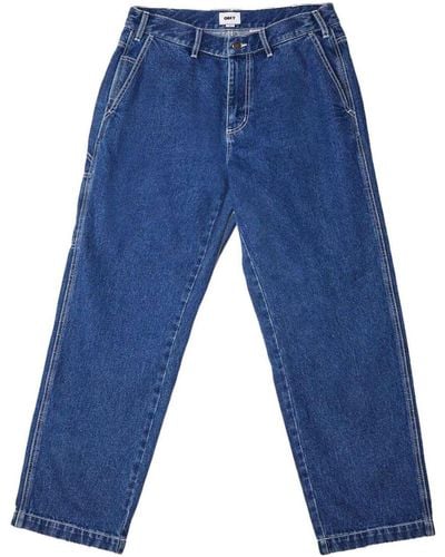 Obey Pantalon en jean - Bleu