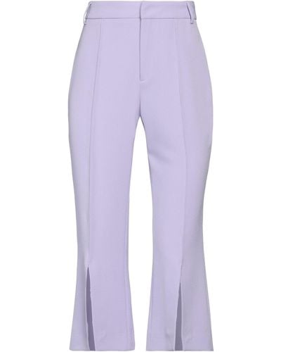 L'Autre Chose Cropped Pants - Purple