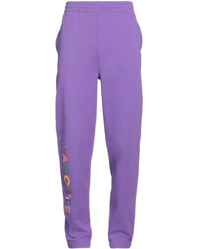 Lacoste Trousers Cotton - Purple