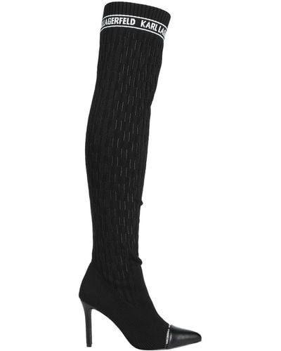 Karl Lagerfeld Knee Boots - Black