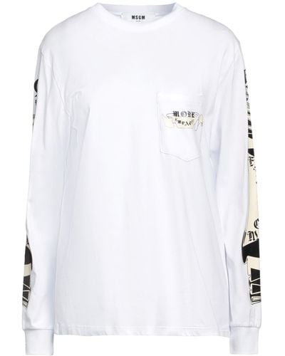 MSGM T-Shirt Cotton - White