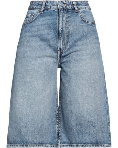 Ganni Shorts Jeans - Blu