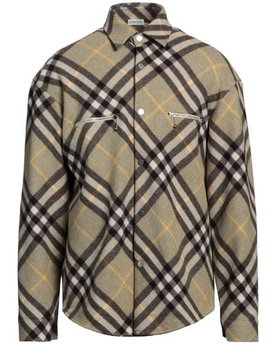 Burberry Sage Shirt Wool, Polyamide - Grey
