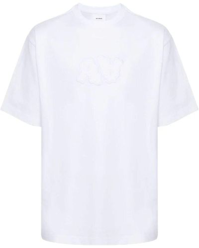 Axel Arigato T-Shirt mit Logo-Prägung - Weiß