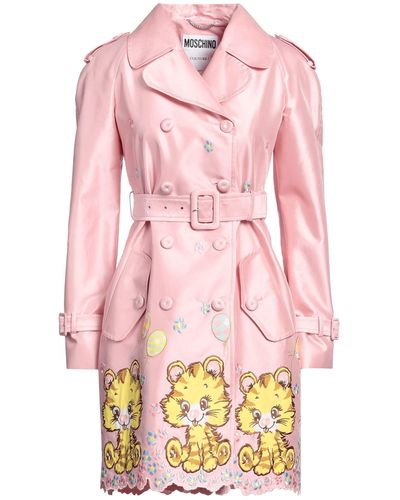 Moschino Overcoat & Trench Coat - Pink