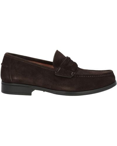 Ferragamo Dark Loafers Leather - Brown