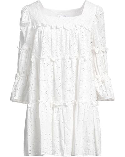 WEILI ZHENG Mini-Kleid - Weiß