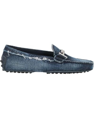 Tod's Loafers Textile Fibres - Blue