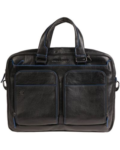 Piquadro Circle Crossover Bag Azzurro/Cuoio
