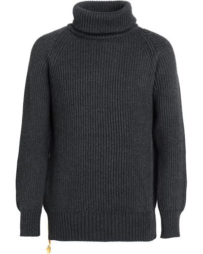 LC23 Turtleneck Zip Sweater Turtleneck Merino Wool, Acrylic - Blue