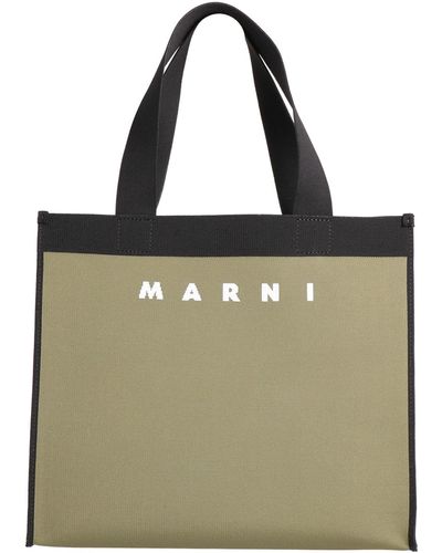 Marni Military Handbag Polyester, Cotton, Polyurethane - Green
