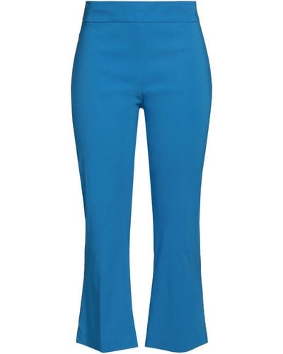 Avenue Montaigne Cropped Trousers - Blue