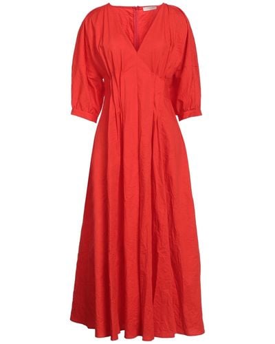 Beatrice B. Midi Dress - Red