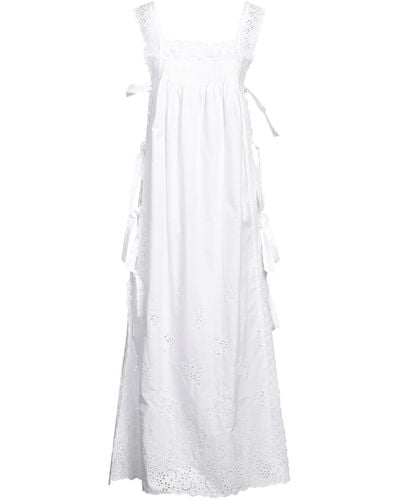 Loretta Caponi Maxi Dress - White