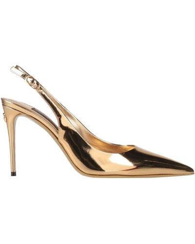 Dolce & Gabbana Court Shoes Leather - Metallic