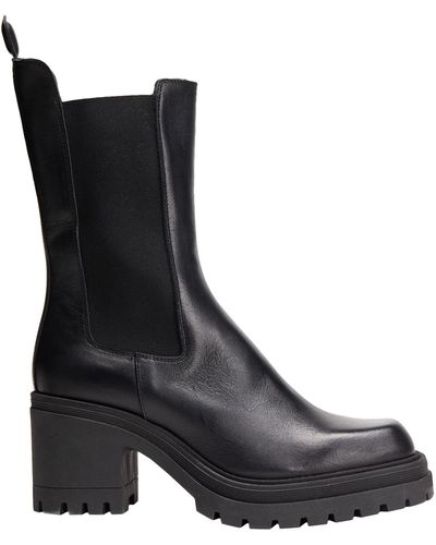 8 by YOOX Ankle Boots in Black | Lyst