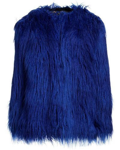 Versace Jeans Couture Mouton et fourrure synthétique - Bleu