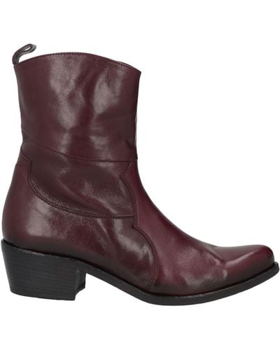 Ink Ankle Boots - Purple